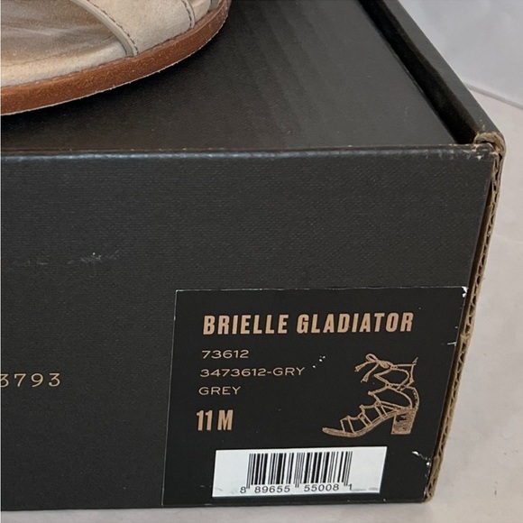 11 FRYE BRIELLE STRAPPY LACE-UP BLOCK HEEL SANDAL . Tan nude color. EUC - Picture 7 of 12